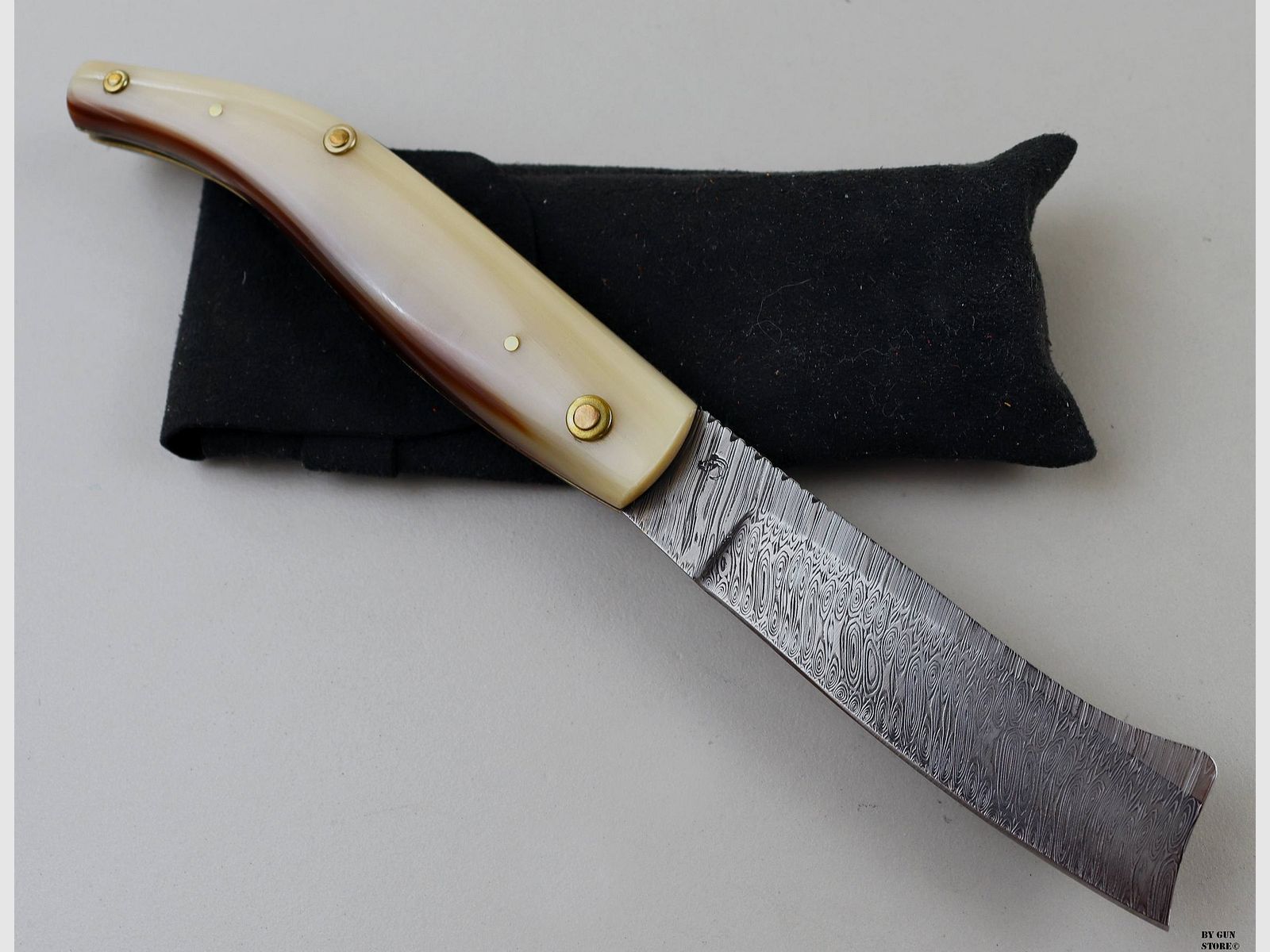 Couteau Sandro Mariani mod. Rasolino Siciliano lame damassée 20 cm., image 4 sur 7