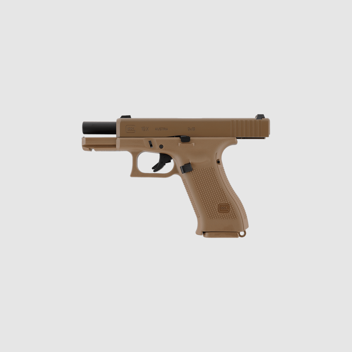Glock 19X - Metal Slide, GBB 6mm BB - Coyote - VfC