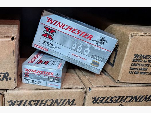 Winchester Super X Winclean 9mm Luger 124grs  8.0g  ^^^^^^^^^^^^^^