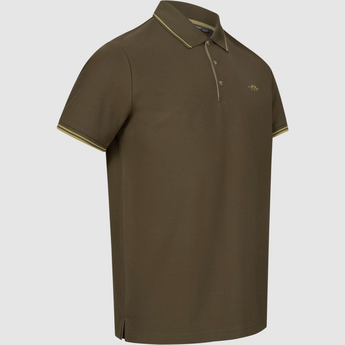 BLASER Polo Shirt da Uomo 22 Marrone Scuro