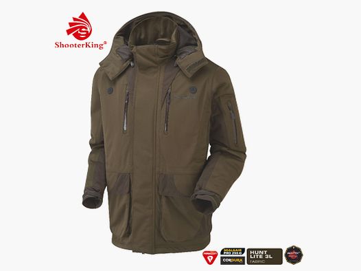SHOOTERKING Huntflex Primaloft Winter Jacke braun/oliv