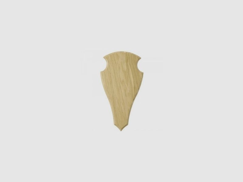 Trophäenbrett Hirsch helle Eiche 36 x 20 cm, Bild 1 von 3