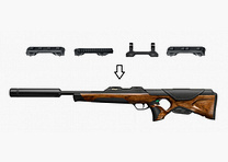 Walther RS3 Heritage Fourstar inkl. Schalldämpfer - Repetierbüchse