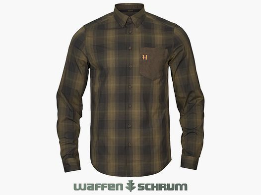 Härkila Hemd Akkan Willow Green/ Shadow Brown