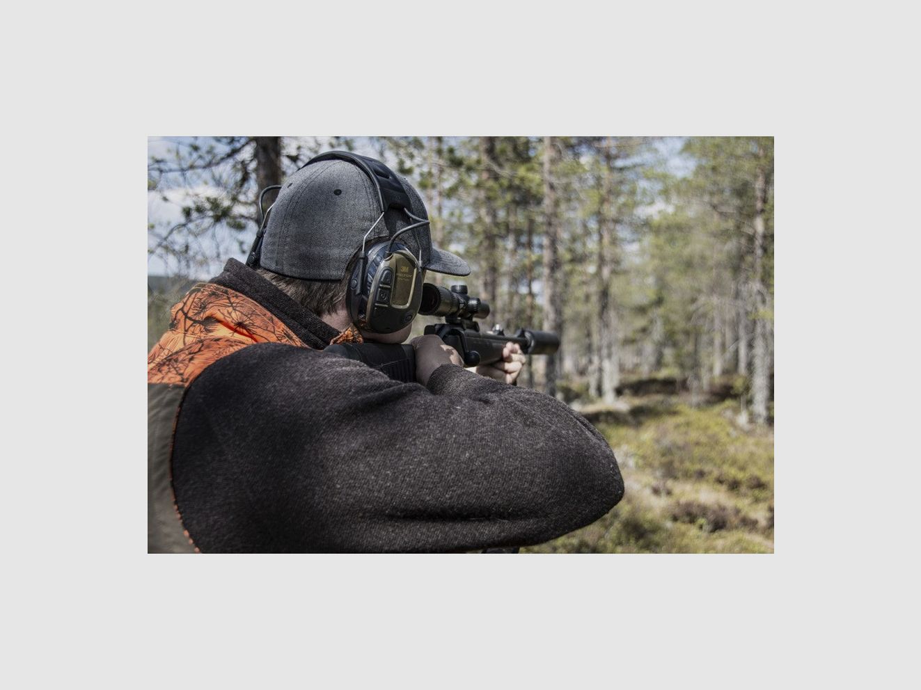 Peltor Protac Hunter headset - hoofdband - groen, afbeelding 1 van 5