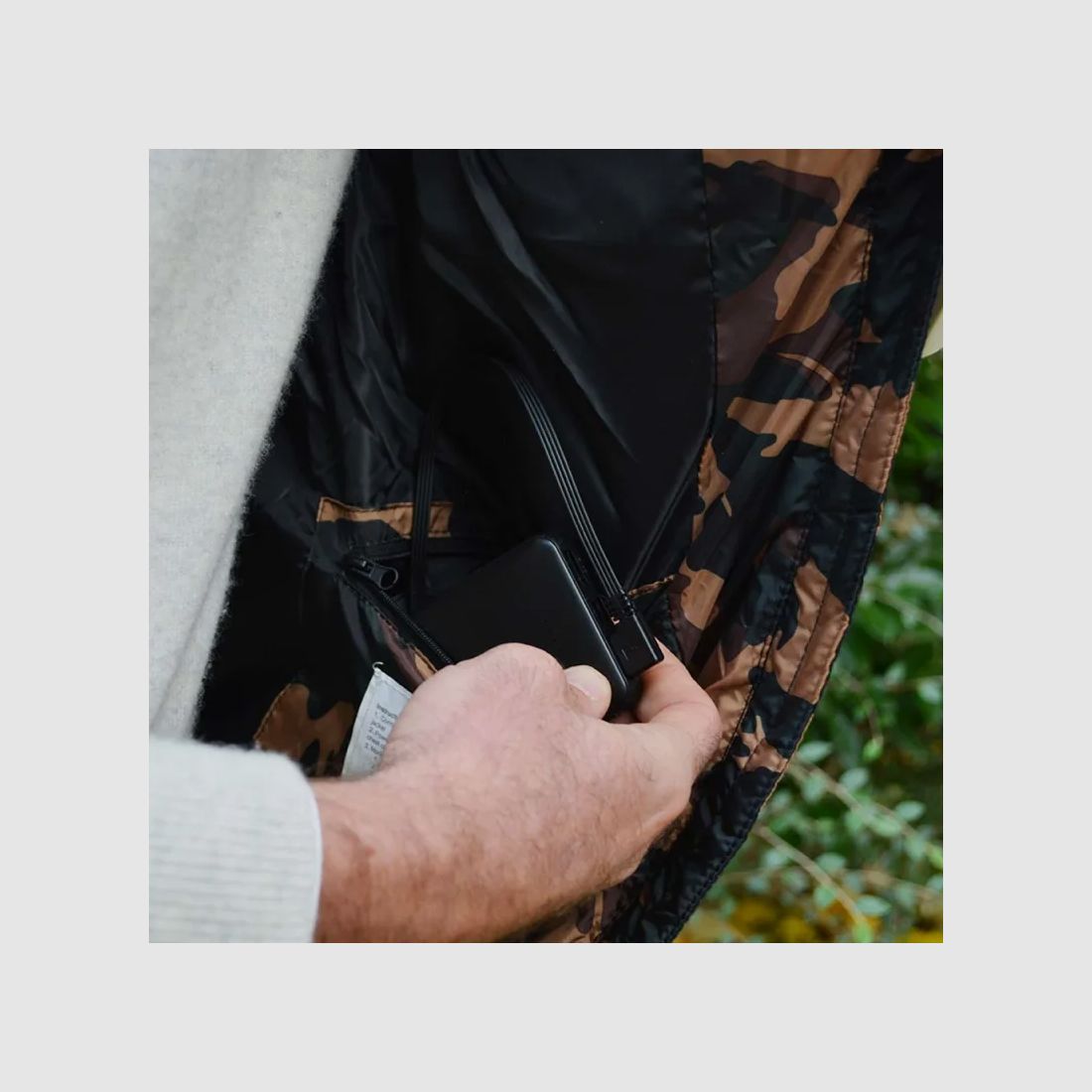 Weste Heizweste Polyester- und Kohlefaser Camo CE Größe 2XL, Bild 8 von 14