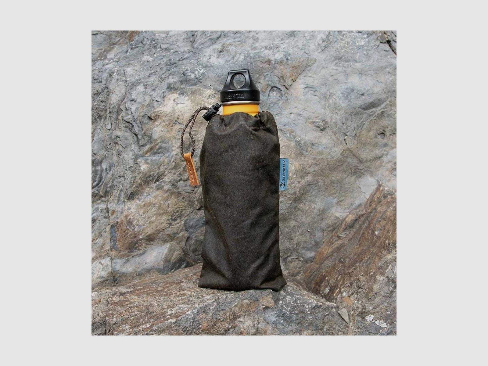STEINKAUZ Waxcotton Borsa per Bottiglie, Oliva, immagine 3 di 4