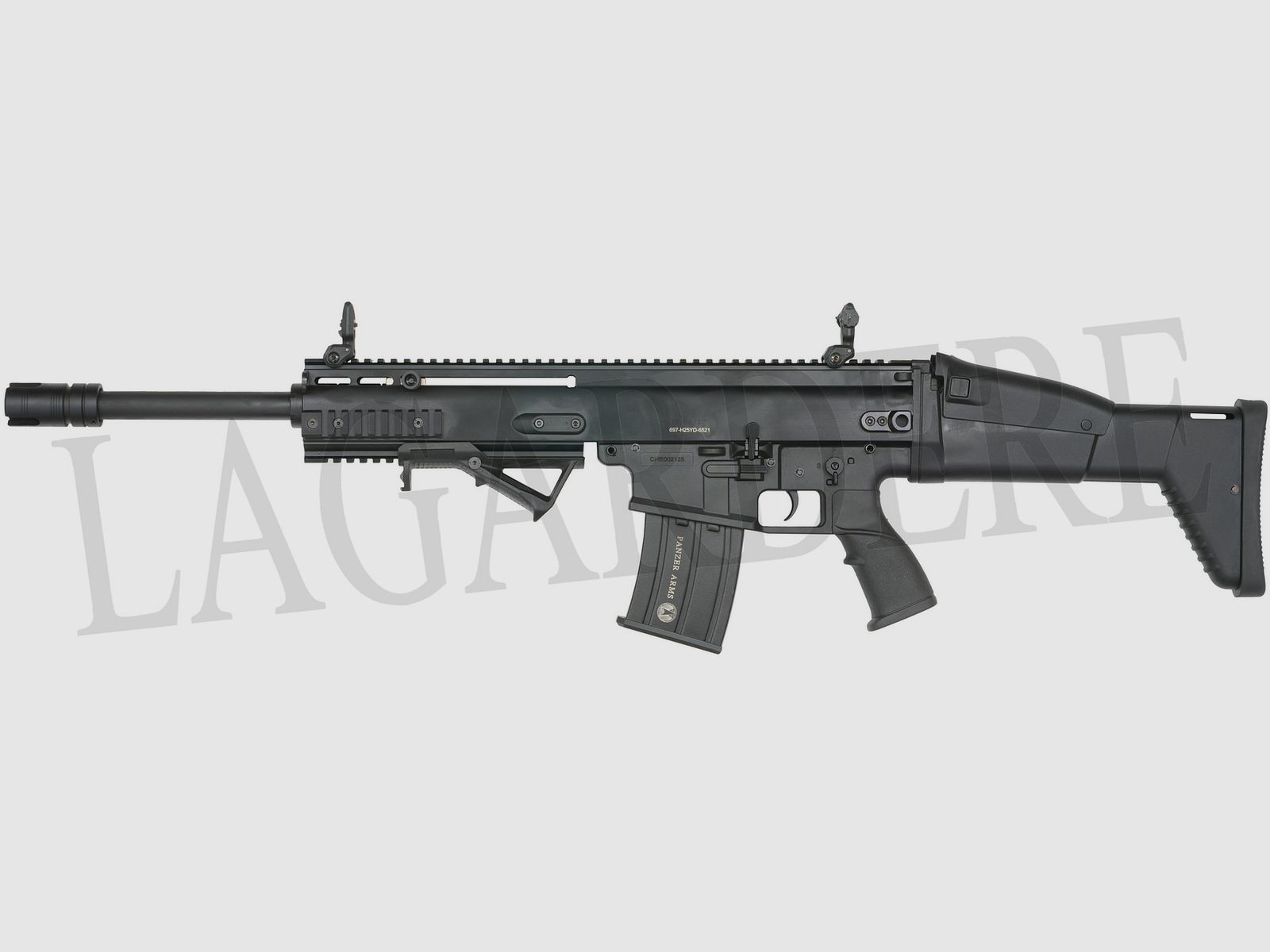 PANZER ARMS USA SCRXII PRO BLACK 18.5&Prime;(FUSIL SEMI-AUTO MILITAIRE CANON LISSE)