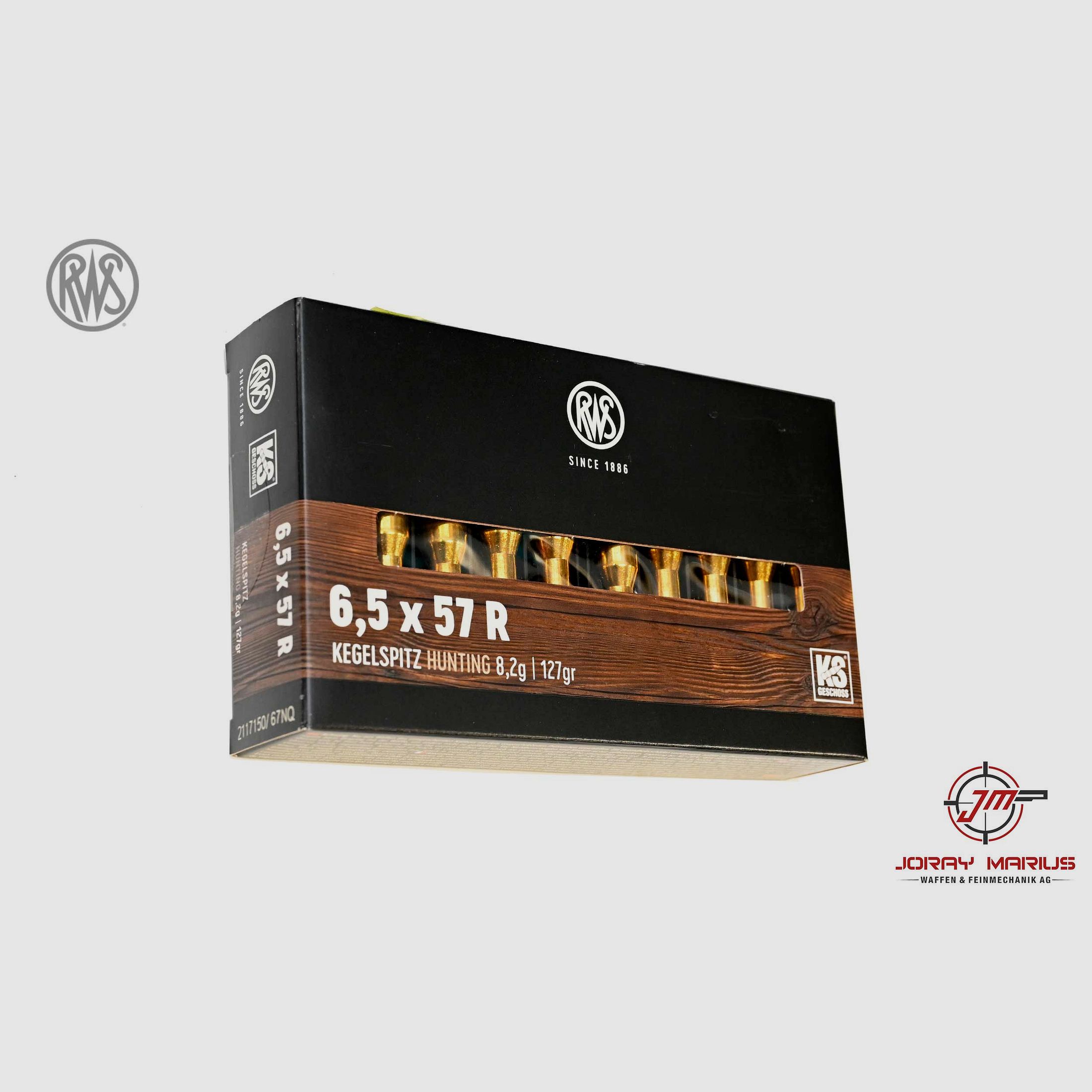 6.5x57R RWS 8.2g 127gr KS Hunting