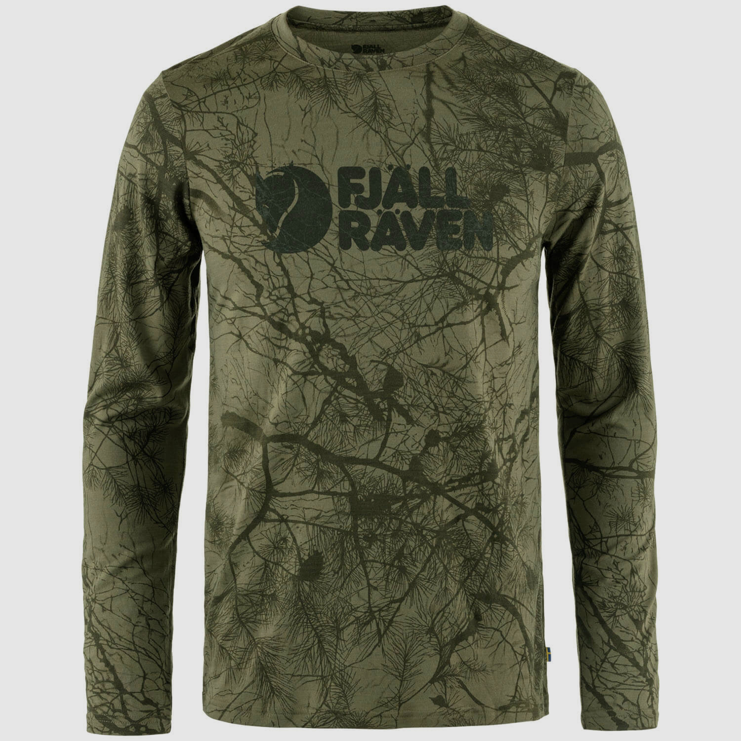 Fjällräven Langarmshirt Värmland Wool (Green Camo)