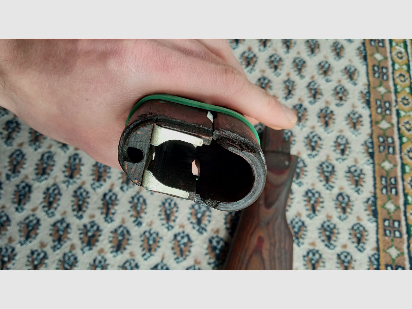 Komplettes Holz Laminat Festschaft Set inkl. Bakelit Griff, Schaft und Handschutz /  AKM und AK74