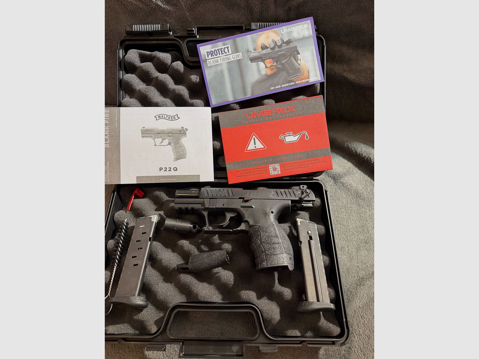 Umarex „Walther P22Q“ pistolet à blanc 9mm P.A.K. noir