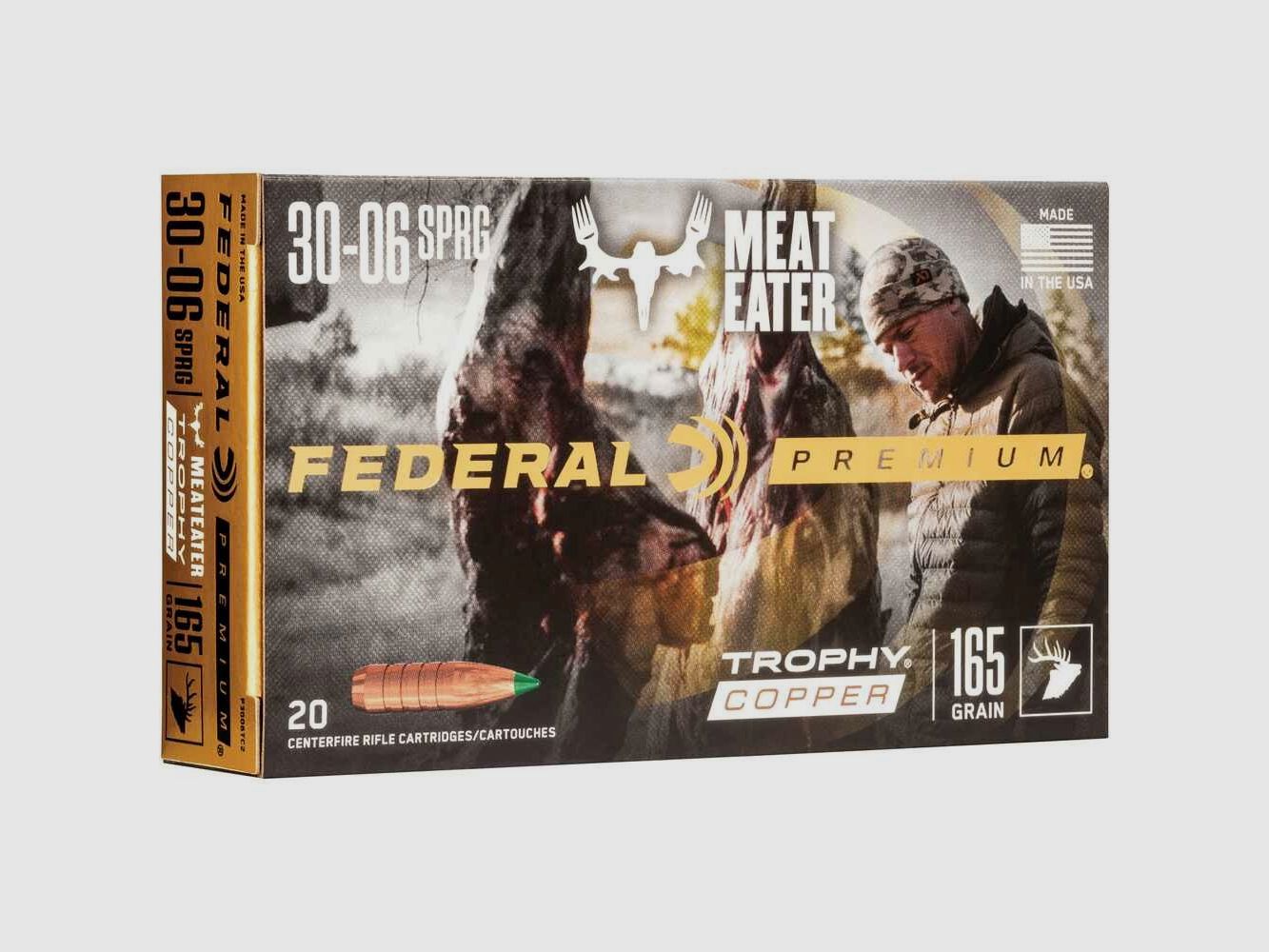 .30-06 Spr. Trophy Copper bleifrei 10,7g/165grs. Federal Ammunition