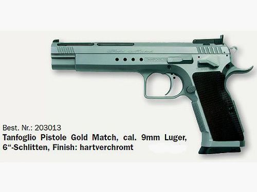 Tanfoglio Mod. Gold Match, 6 cali, chromowany
