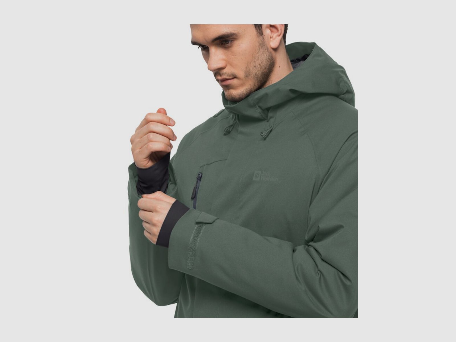 JACK WOLFSKIN Troposphere Ins Jkt M Hedge Green