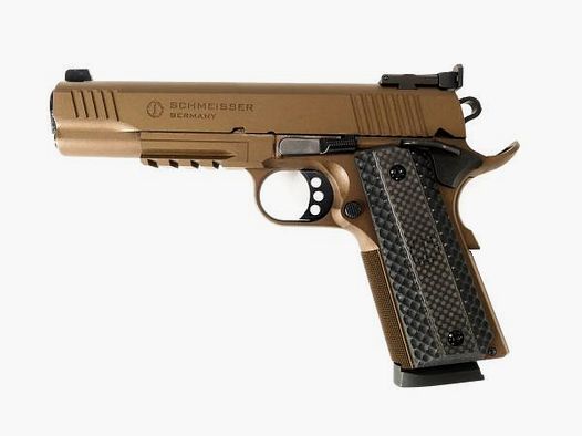 SCHMEISSER Pistole Mod. 1911 -5' HUGO 'BRONZE' .45Auto