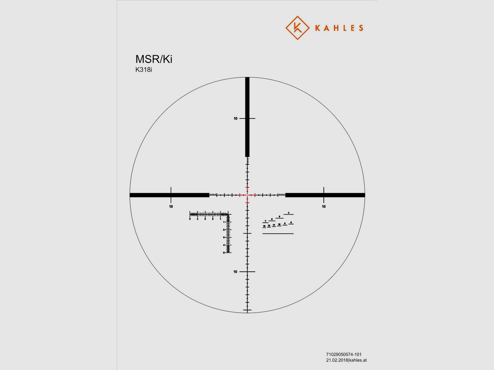 Kahles 318i z MSR czarnym celownikiem