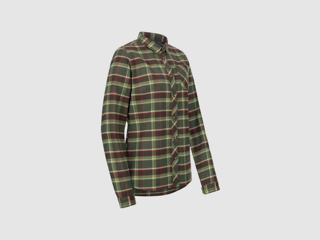 Blaser Damen Bluse Charlotte oliv/rot kariert