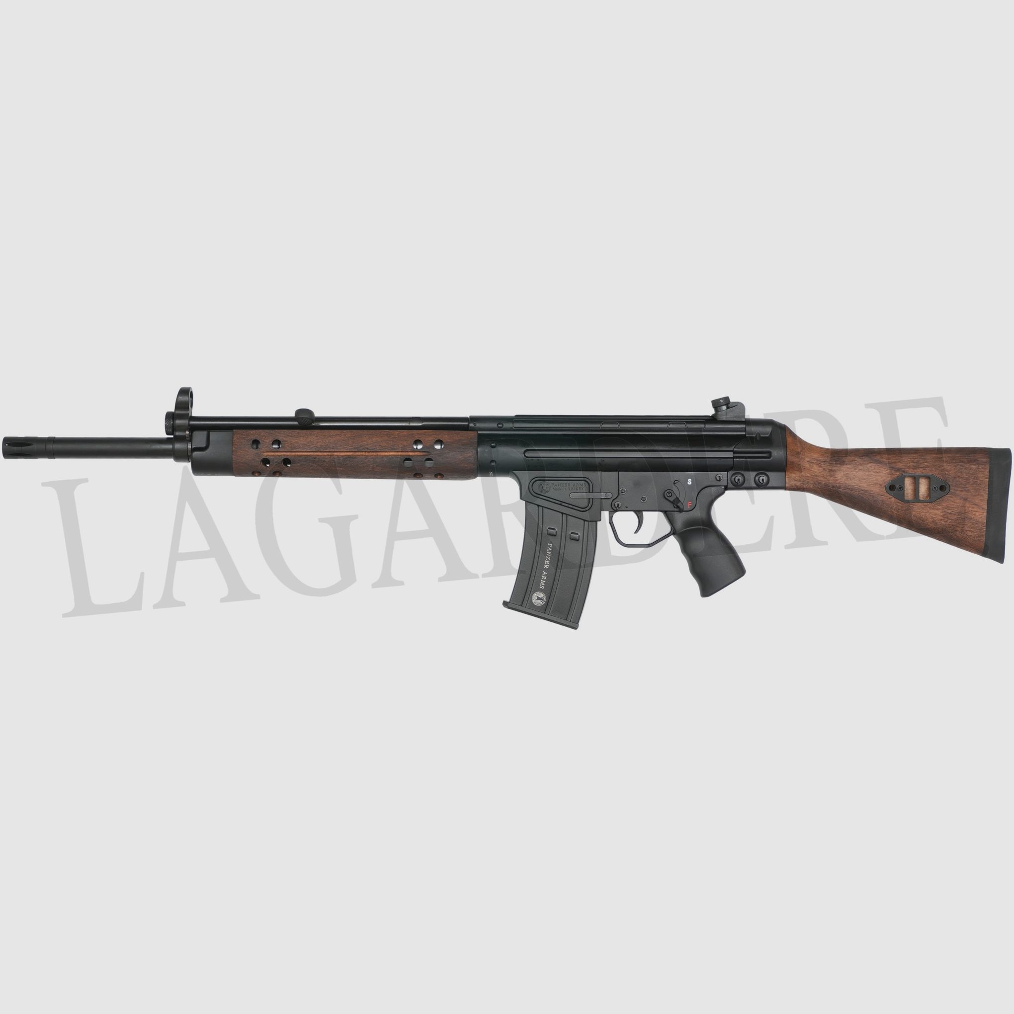 PANZER ARMS USA G3 TWELVE WOOD 18.5&Prime;(FUSIL SEMI-AUTO MILITAIRE CANON LISSE)
