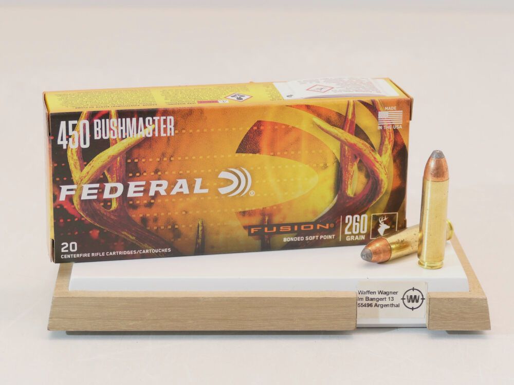 Federal Fusion 260grs à20 .450 Bushmaster