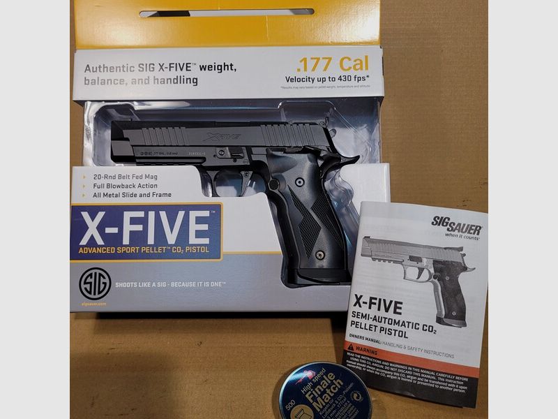 SIG Sauer CO2 Pistole X-Five neu, unbenutzt in OVP