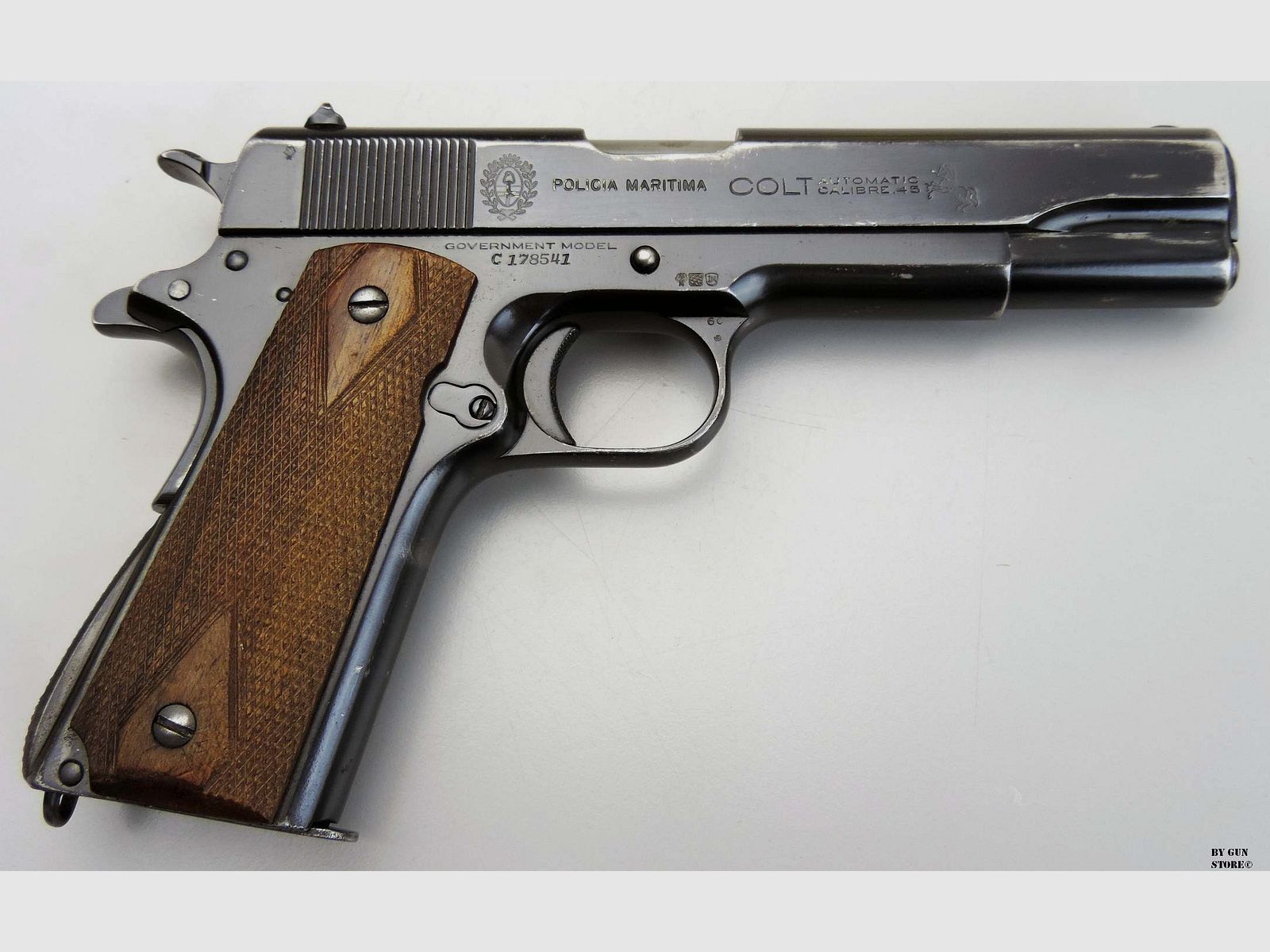 Colt pistol mod. 1911A1 cal. 45 Acp POLICIA MARITIMA Argentina, image 3 of 12