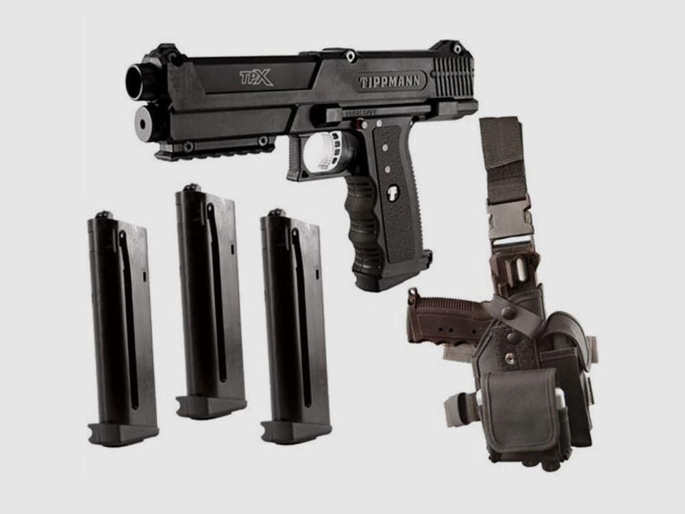 Zestaw pistoletowy Tippmann TiPX Deluxe (czarny)