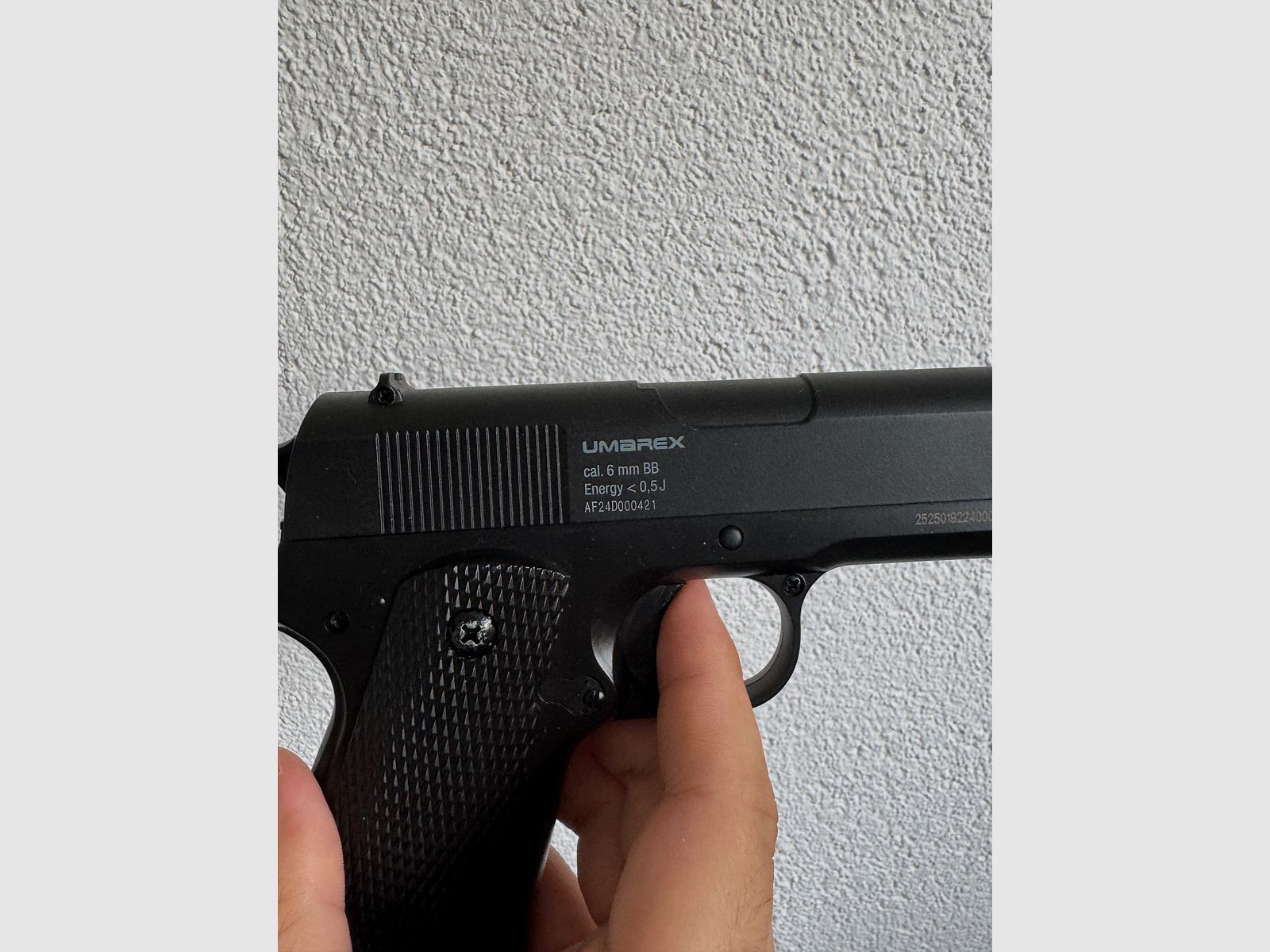 Combat Zone Airsoft Pistole 19 Eleven, Federdruck Waffe mit 0,5 Joule, inkl. 250x 6 mm BB Soft-Air Kugeln