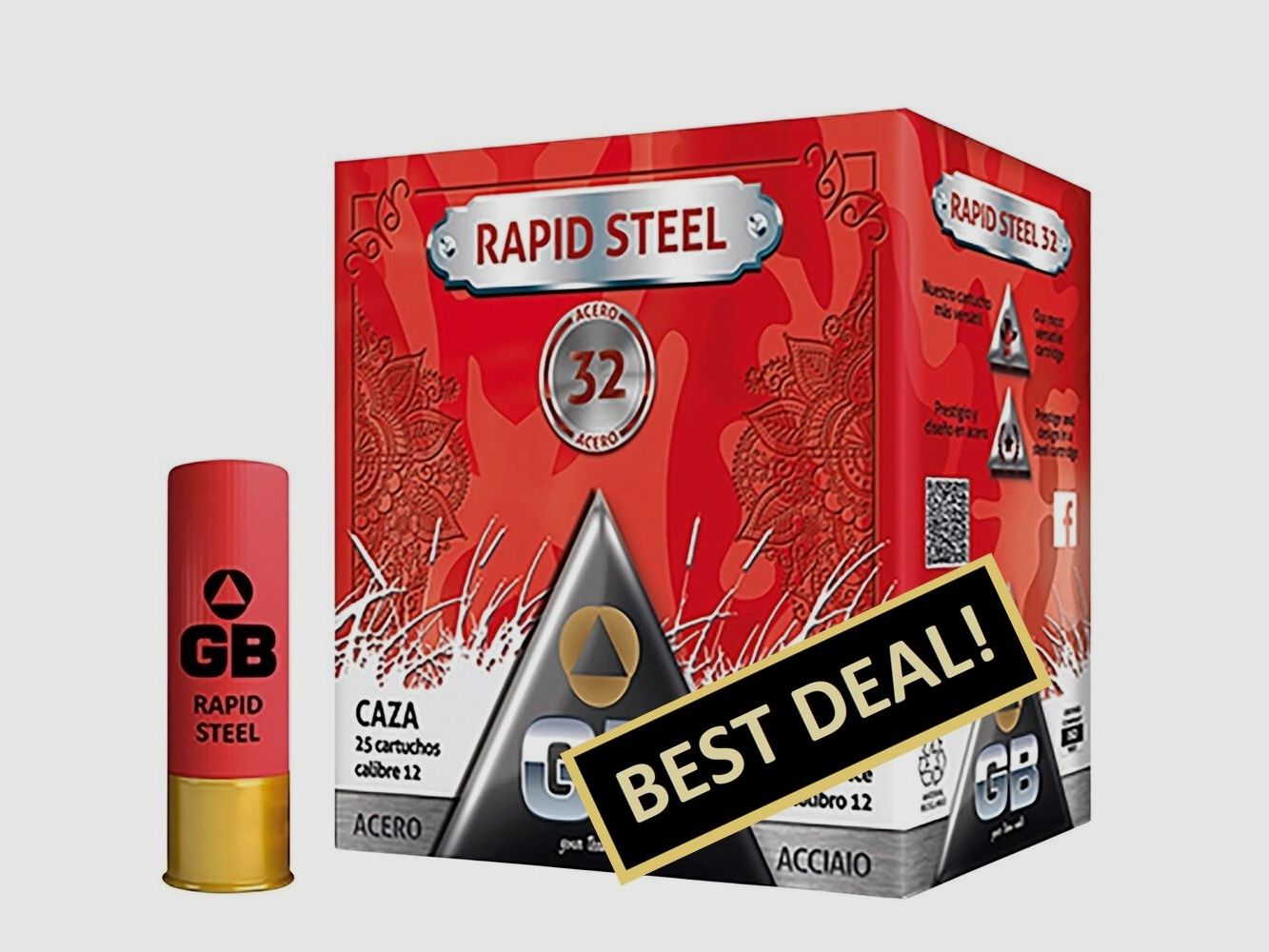 GB 12/70 Rapid Steel 3.25mm 32g