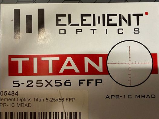 Element Optics Titan | 5-25x56 FFP APR-1C MRAD Absehen - 1⁄10 MRAD
