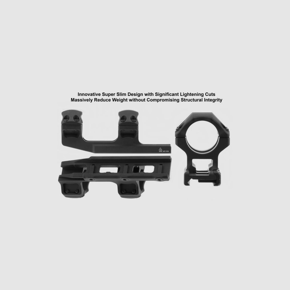 UTG ACCU-SYNC Block Mount 25.4 mm Medium 34 mm Offset Pro - black