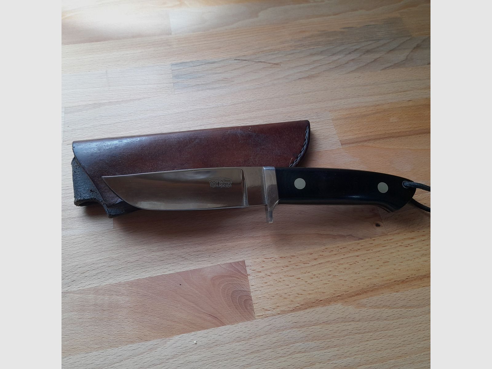 Wolf Borger Messer – vor ca. 35 Jahren auf einem Messermacher Treffen - Messe in Graben-Neudorf von ihm persönlich gekauft.
