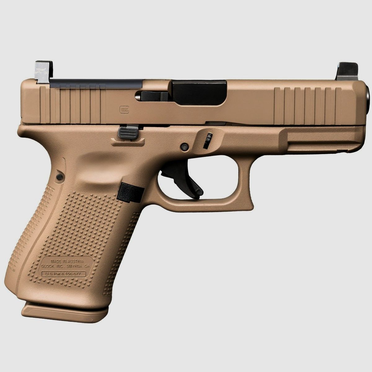 Glock 19 MOS/FS Coyote (Gen. 5) ZUZ (Aduanas), imagen 3 de 5