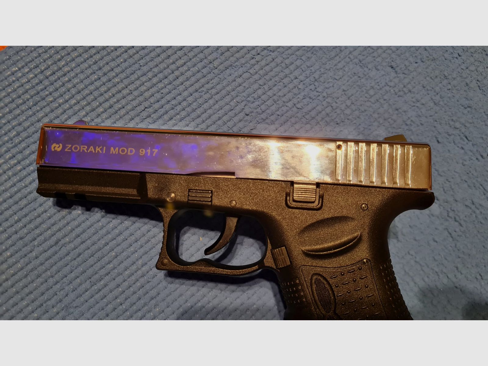 Zoraki 917 Chrome, 9mm P.A.K PTB 1023, imagen 5 de 7