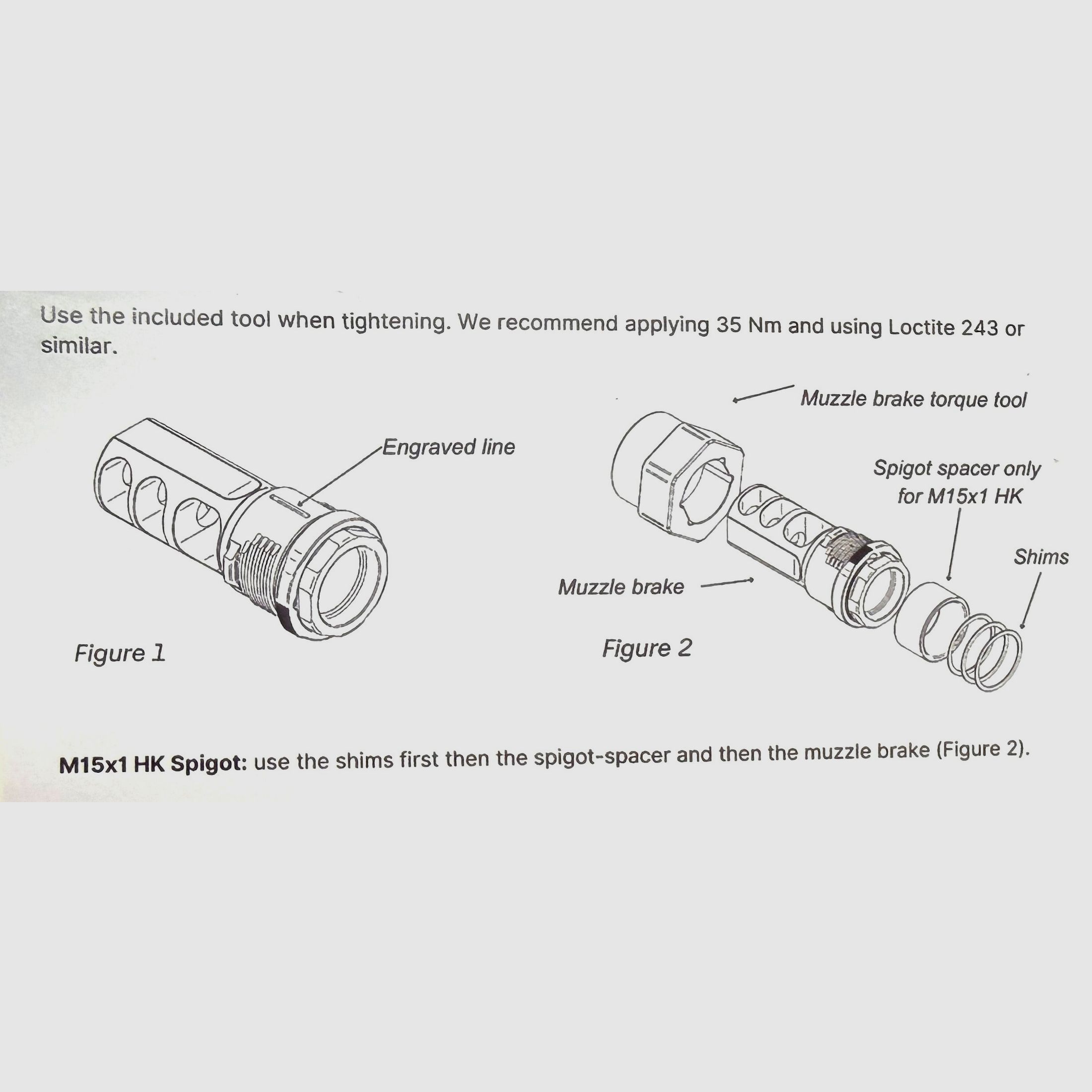 Titan-Schalldämpfer SVEMKO Rogue und Mündungsbremse Kal. 5.56 Gewinde 1/2×28, Bild 10 von 13