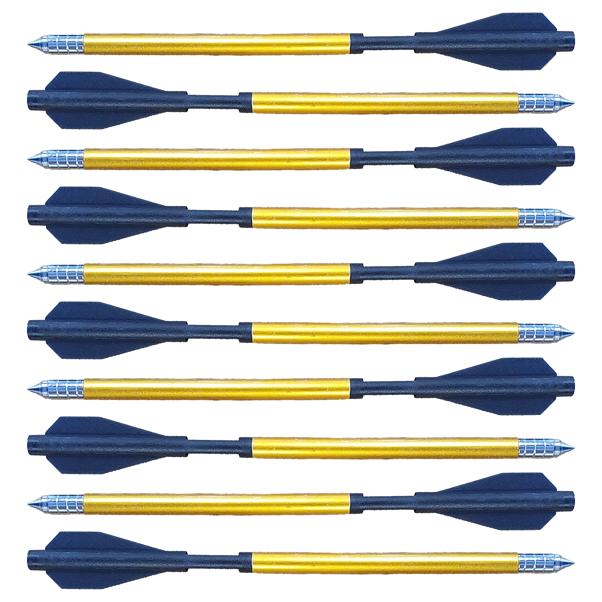ALU - FLÈCHES POUR ARBALETE À PISTOLET - 6,5" - 10 PIÈCES - APPROUVÉ SOBEK