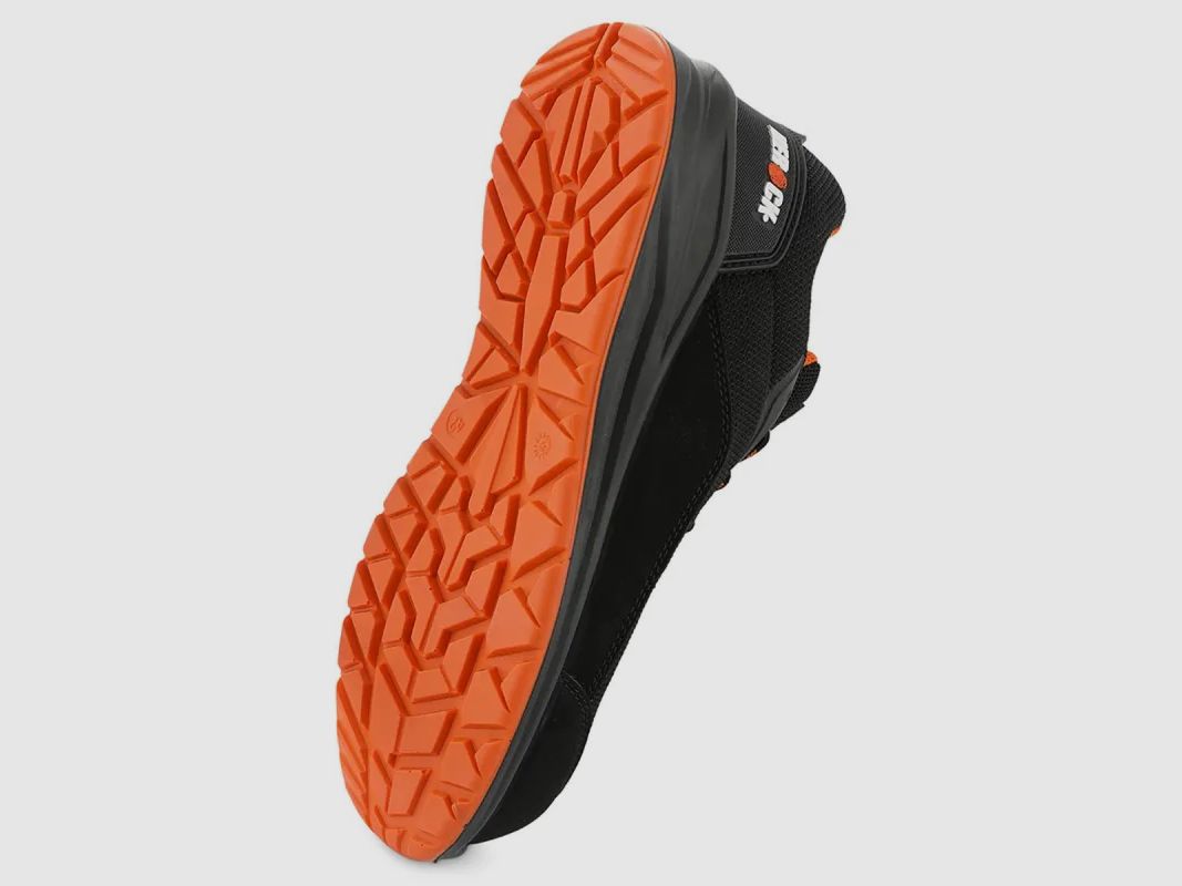 Chaussures de sécurité Leno - S1P SRC - Noir/Orange - Homme, image 10 sur 12