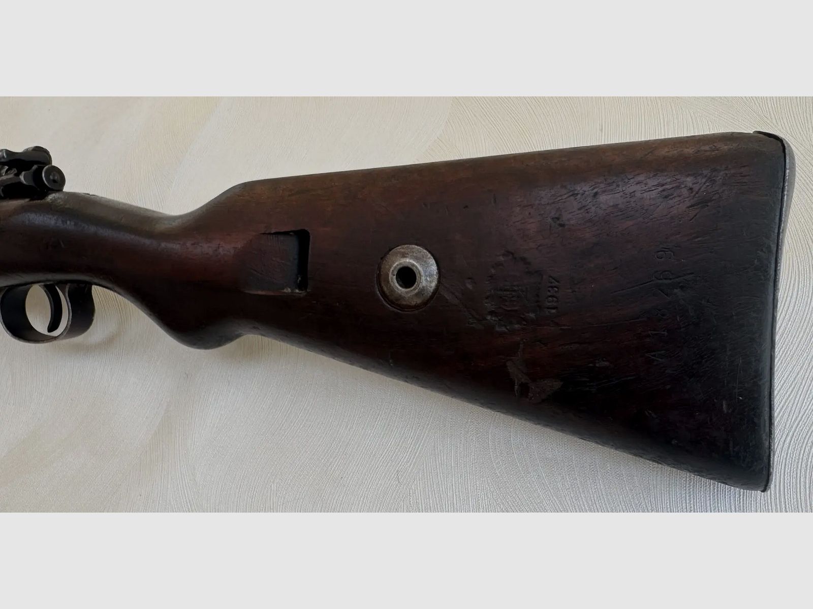 Mauser Karabiner 98k (K98k) – S/42 (1937) – Kaliber 8x57IS – mit WaA63-Abnahmestempeln