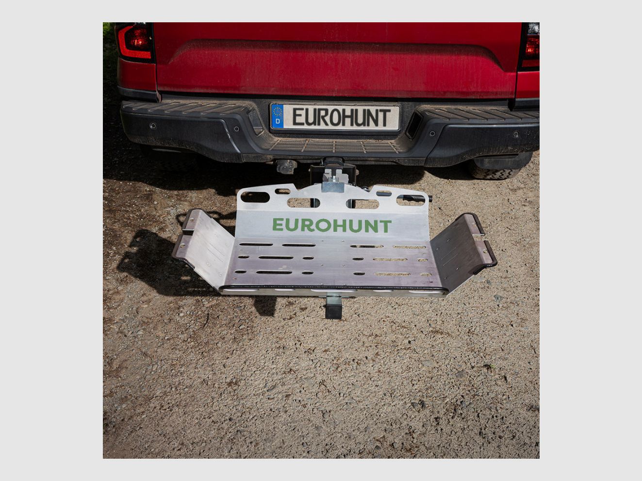 Wildtragegestell für Anhänger EasyLoad + einfache Befestigung + Winde + Behälter, Bild 10 von 11