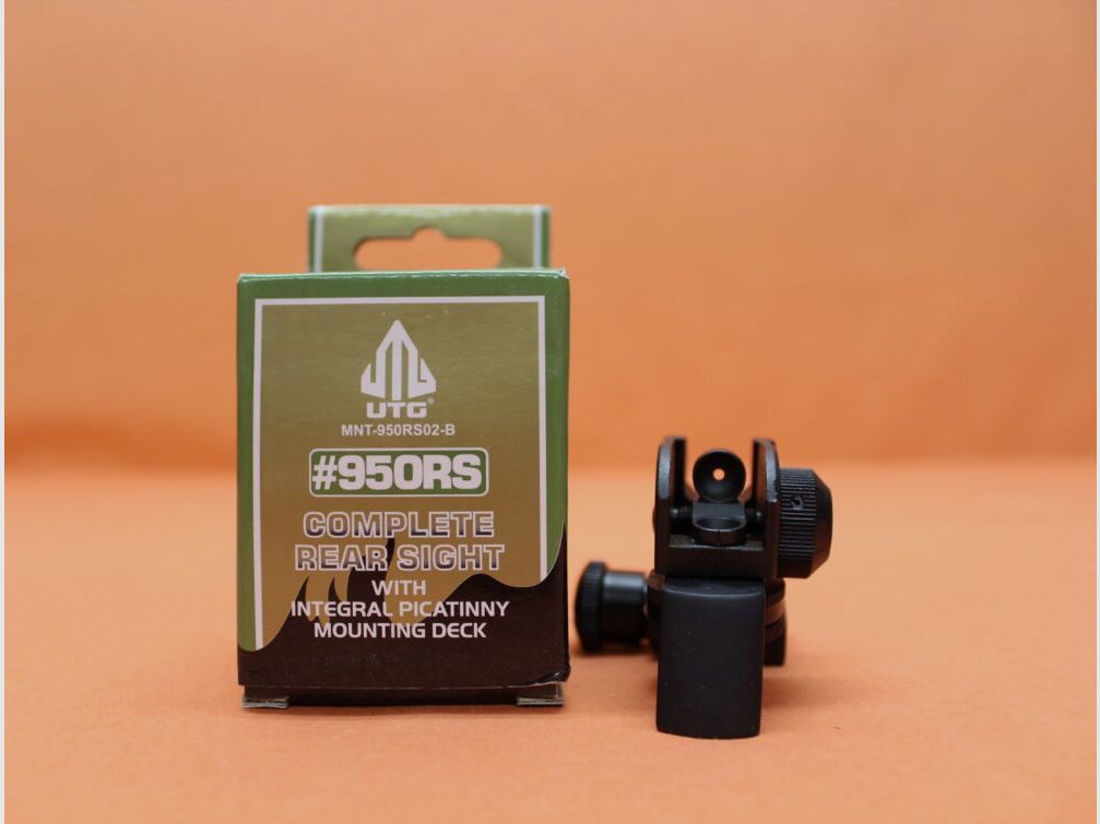 UTG - Leapers UTG Detachable Rear Sight (MNT-950RS02-B) Match Grade Model Typ AR-15 A2 Dioptervisier für Picatinny