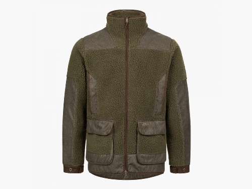 Blaser Herren Sherpa Fleece Jacke dunkel oliv