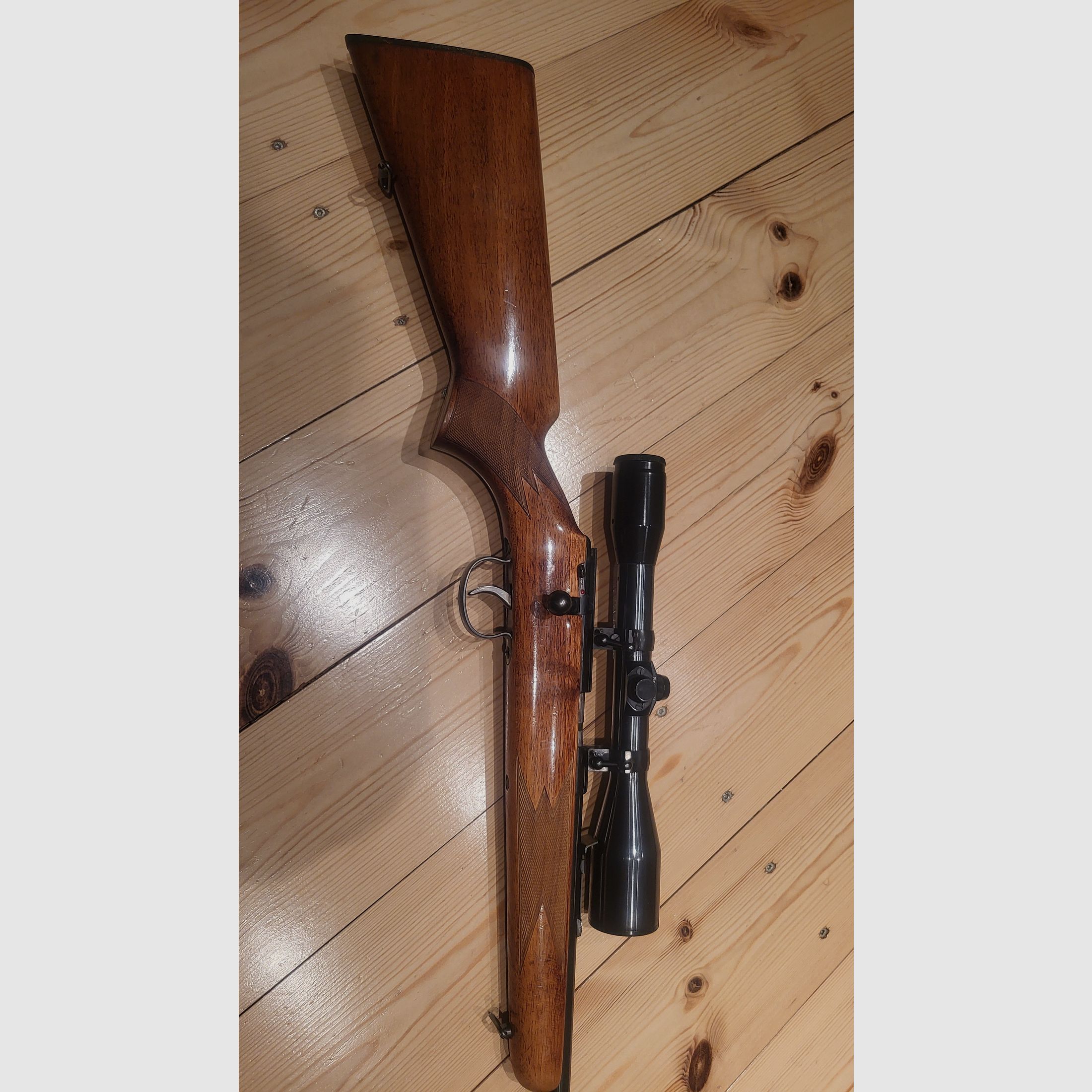 Rep-Büchse Anschütz, calibro 22Ir con telescopio