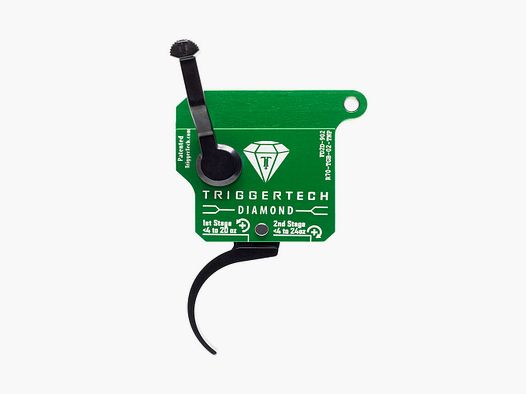 TriggerTech Rem700 Diamond – Two-Stage – Right – No bolt release – Pro Curved (PVD Black)