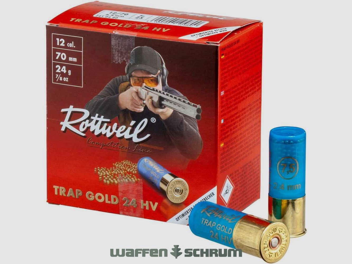 Rottweil 12/70 Gold HV Trap 24 2,4mm - 24g