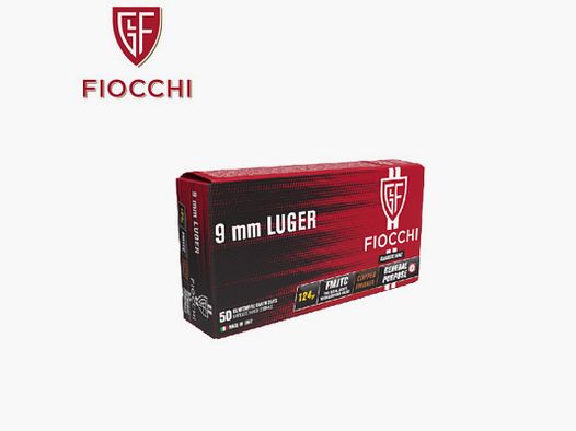 50 nabojów FIOCCHI Kal. 9mm Krótkie 95Gr FMJ