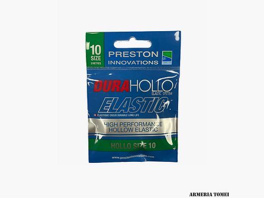 PRESTON – DURA HOLLO ELASTIC SYSTEM SIZE 10 / 3 METRES -GREEN