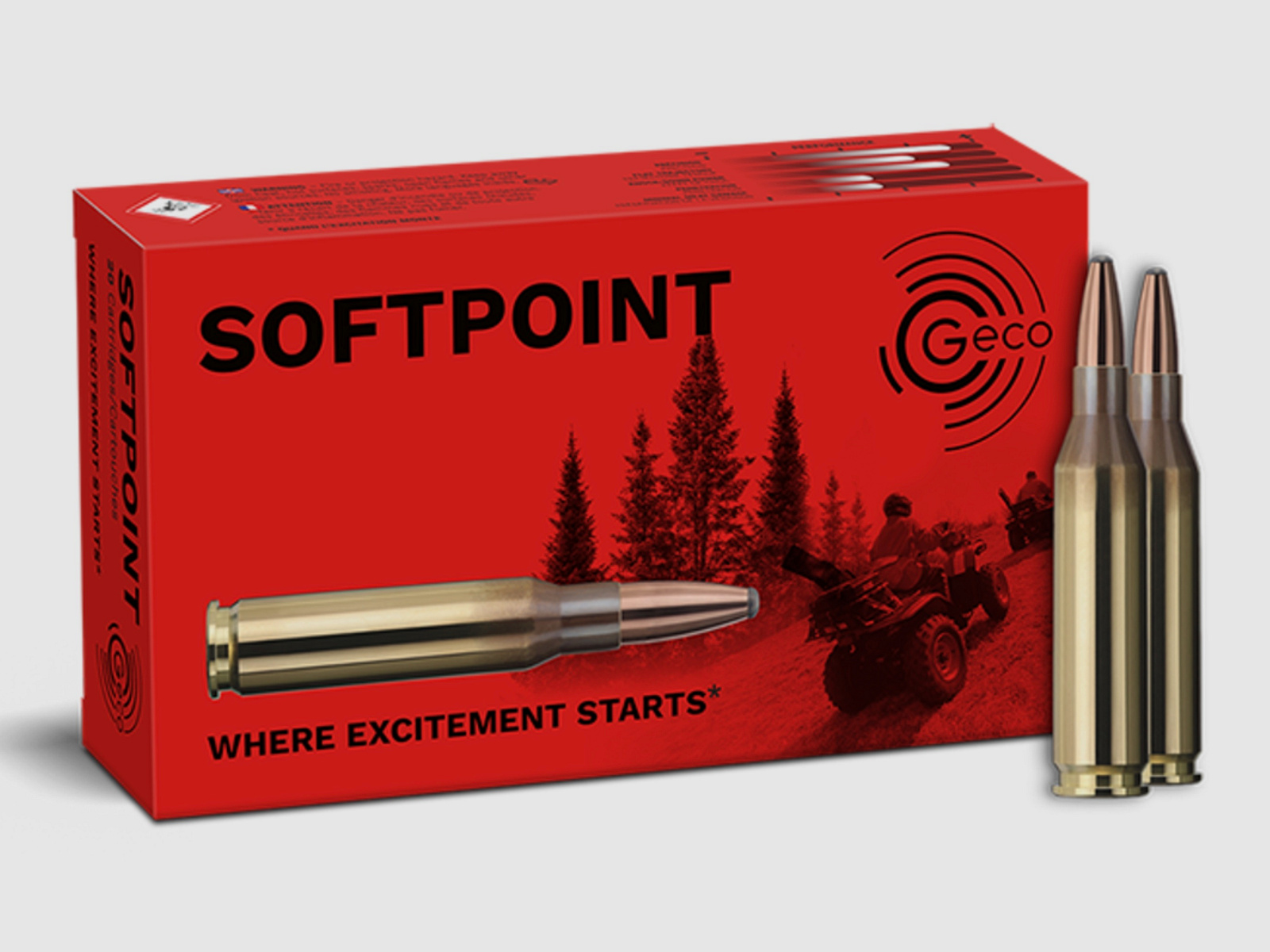 GECO .243 Win. SOFTPOINT 6,8g munizioni per fucile 20 pz.