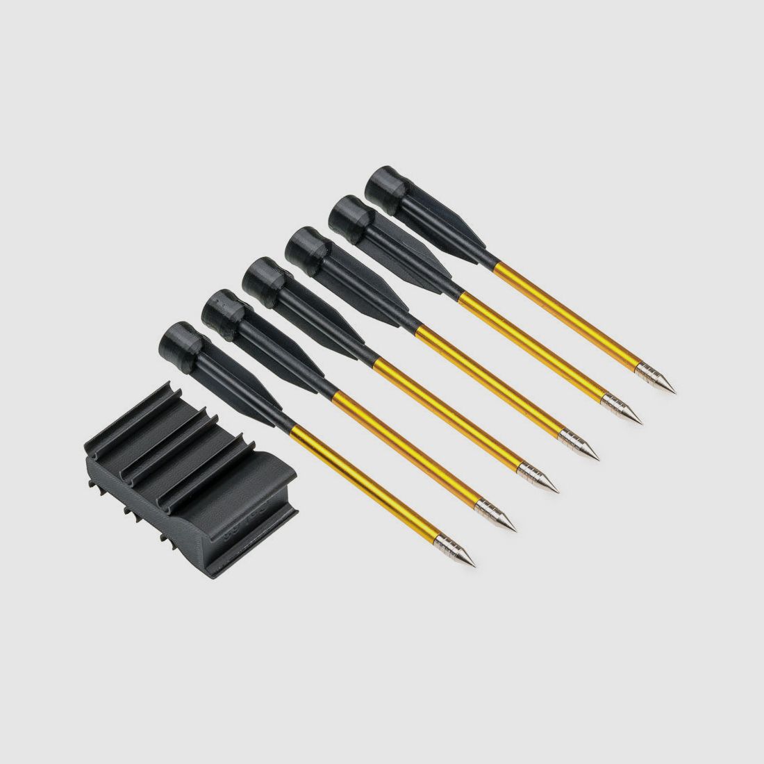 BUNDLE | SOPORTE DE FLECHAS Cal.68 | Soporte de flechas + 6 flechas | Negro | T4E HDR68 | HDX68 | HDS68 | HDB68