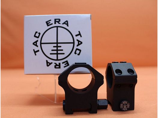 Anillas de montaje Recknagel Era-Tac 30mm (T5003-0017) con tuerca, aluminio negro, altura=17mm para perfil Picatinny