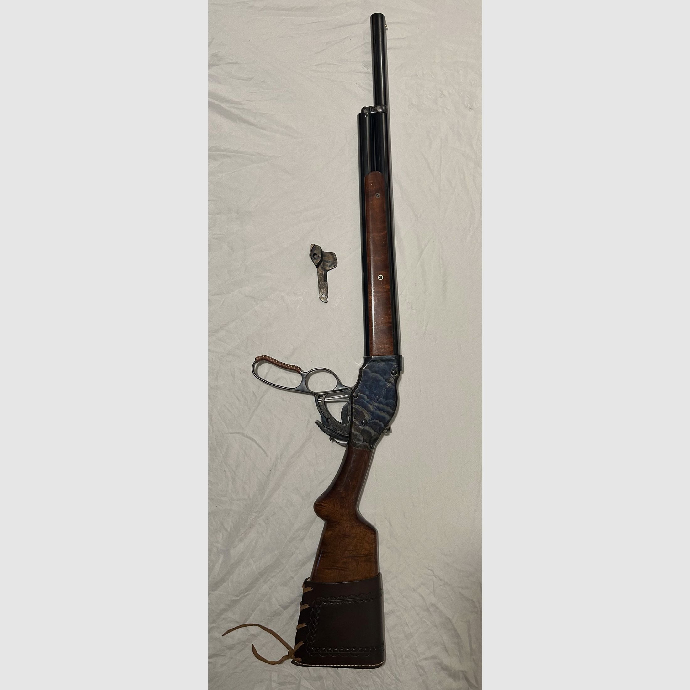 Chiappa 1887 L.A. Cowboy Hunter – Kal. 12/70 – mit Umbauhebel und Lederzubehör, Bild 1 von 6